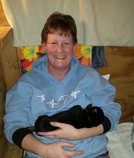 2 weeks blue boy with Anne