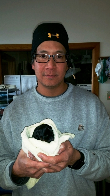 Gene holding newborn Jan 19  2018