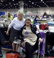 Karen and Terry at set up - Click for Larger View