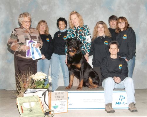 Bubba with his cheering section