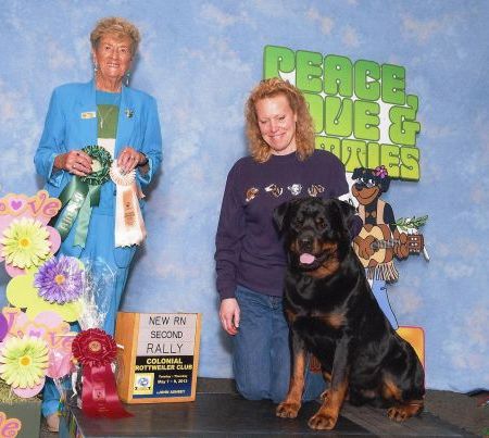 Rally Novice Second place New Title CRC 2013