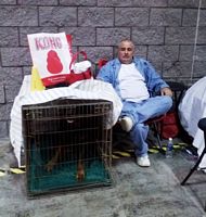 Our set up in the building Eukanuba 2013 - Click for Larger View